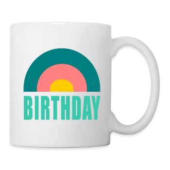 HAPPY BIRTHDAY. HAPPY BIRTHDAY. ANNIVERSARY. - Mug - white - Right