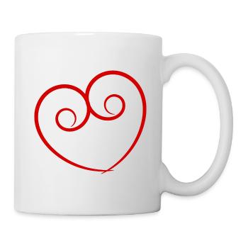 LIEBE. PAAR. ICH HABE GERADE GEHEIRATET. Junggesellinnenabschied. VALENTINSTAG. - Tasse - Weiß - Rechts