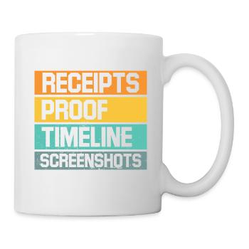 Capture d’écran de la chronologie des reçus Witty Retorts Snappy - Mug blanc - blanc - Droite