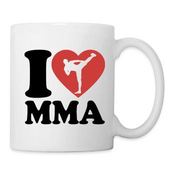 J’aime MMA - Coeur - Hobby - Mug blanc - blanc - Droite
