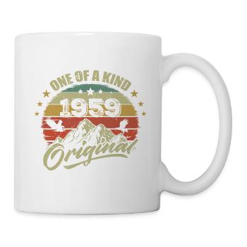 1959 Anniversaire vintage 1959 rétro né en 1959 - Mug blanc - blanc - Droite