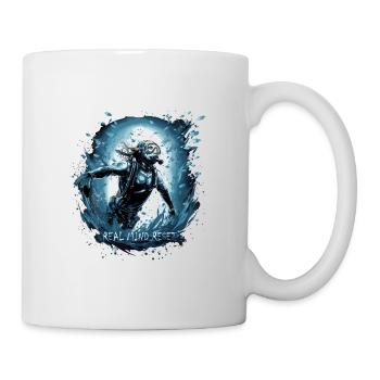 Diving Diver Real Mind Reset - Meilleures ventes de plongée - Mug blanc - blanc - Droite