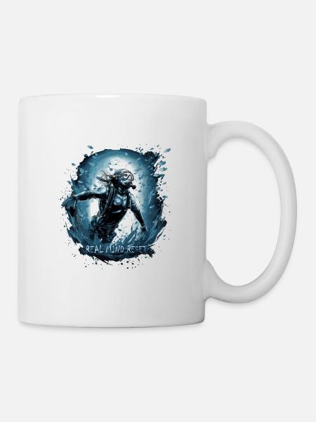 Diving Diver Real Mind Reset - Tauchen Bestseller - Tasse - Weiß
