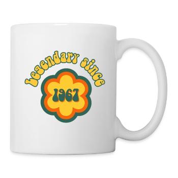 Legendary since 1967 Birthday Retro - Mug - white - Right