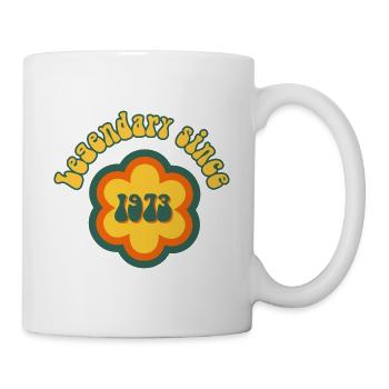 Legendary since 1973 Birthday Retro - Mug - white - Right