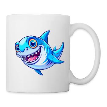Requin mignon - Mug blanc - blanc - Droite