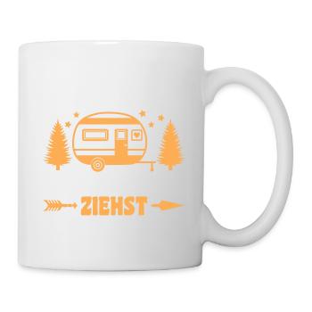Ich ziehe was was du nicht ziehst Wohnwagen Camper - Tasse - Weiß - Rechts