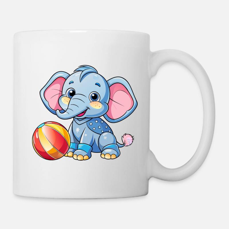 Jouer à Baby Elephant - Mug blanc - blanc