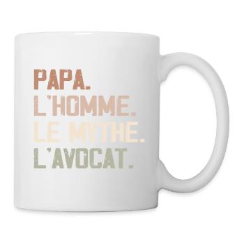 Papa L'homme Le Mythe L'avocat - Mug blanc - blanc - Droite