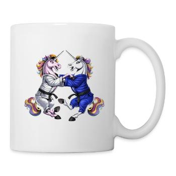 Licornes Jiu-Jitsu Lutte - Mug blanc - blanc - Droite