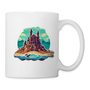 Sandcastle / Building / Playing / Castle / Holiday - Mug - white - Right