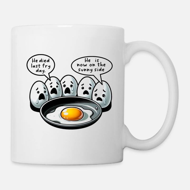 Eggs Fried Egg Easter Meme - Mug - white