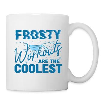 Ice Swimming Frosty Workouts Are The Coolest Gift - Tasse - Weiß - Rechts