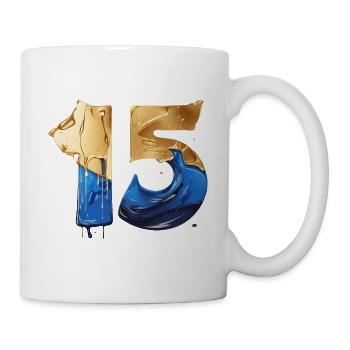 NR. 15 NUMMER 15 COOL 15. GEBURTSTAG - Tasse - Weiß - Rechts