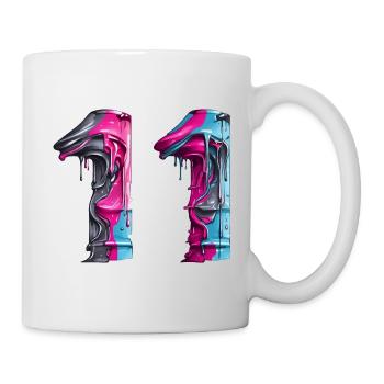 NR. 11 NUMMER 11 COOL 11. GEBURTSTAG - Tasse - Weiß - Rechts