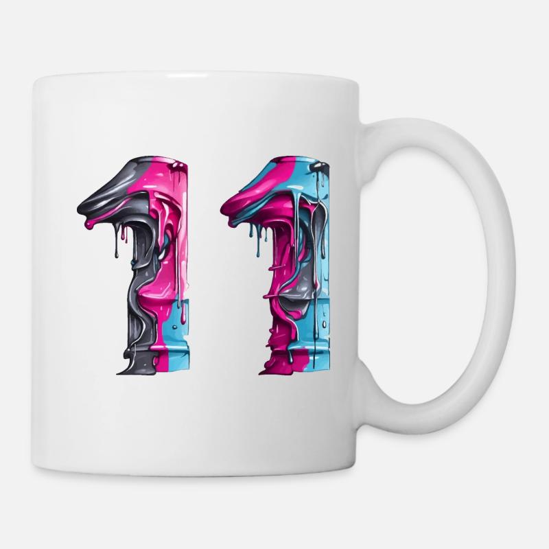 NR. 11 NUMMER 11 COOL 11. GEBURTSTAG - Tasse - Weiß