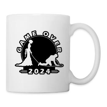 Game Over 2024 Hochzeit - Tasse - Weiß - Rechts