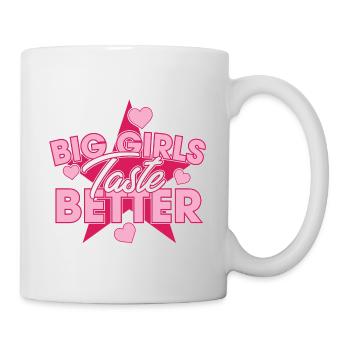 Les Grandes Filles Ont Meilleur Goût Potelé Filles Épaisses Curvy - Mug blanc - blanc - Droite