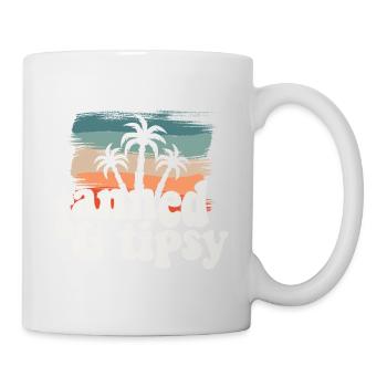 Tanned And Tipsy Tropical Summer Vibes Travel - Tasse - Weiß - Rechts
