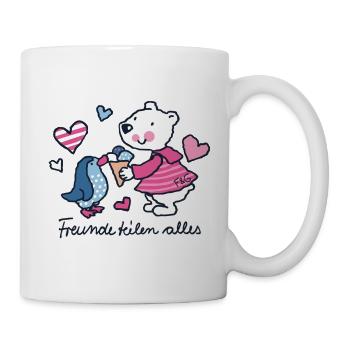 Friends share everything - Mug - white - Right