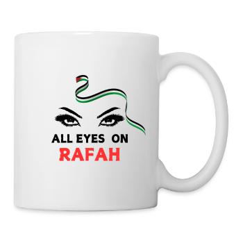 All eyes on Rafah - Tasse - Weiß - Rechts