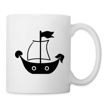 Pirate ship - Mug - white - Right