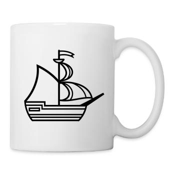 Pirate ship - Mug - white - Right