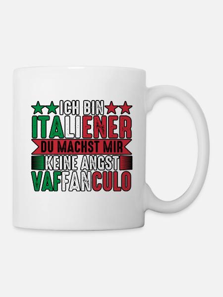Italien Italiener Vaffanculo - Tasse - Weiß
