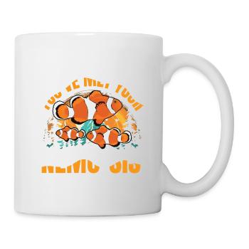Funny Clownfisch für eine Anglerin Fischerin - Tasse - Weiß - Rechts