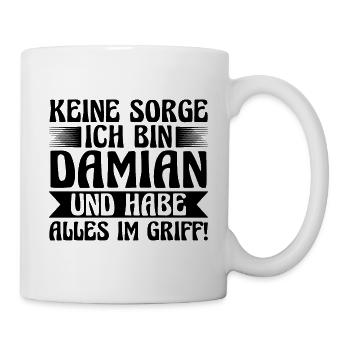 Vorname Damian - Tasse - Weiß - Rechts