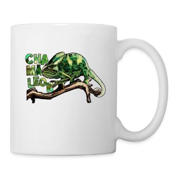 Chamäleon - Tasse - Weiß - Rechts