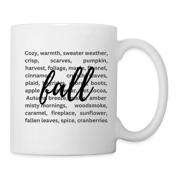 Fall Season | Autumn Leaves | Pumpkin - Mug - white - Right