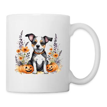 Halloween-Welpe - Tasse - Weiß - Rechts