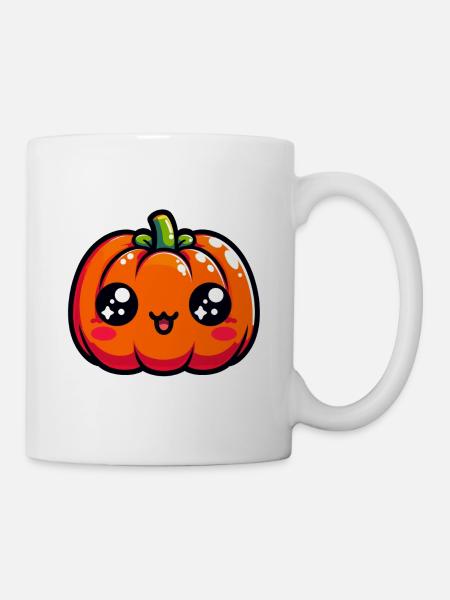 Citrouille heureuse - Mug blanc - blanc