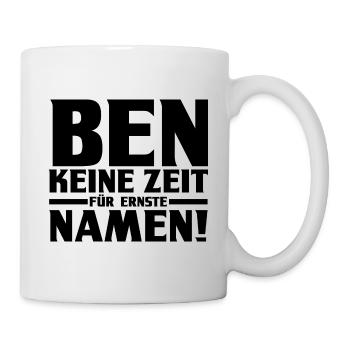 Vorname Ben - Tasse - Weiß - Rechts