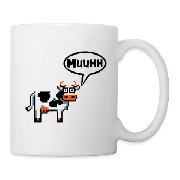 Cow Hello Morning Hello Good Day Servus Moin - Mug - white - Right