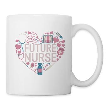 Future Nurse Krankenschwester Ausbildung - Tasse - Weiß - Rechts