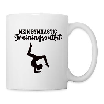 Turnerin Sportgymnastik Turnen Turnshirt Gymnastik - Tasse - Weiß - Rechts