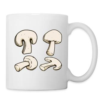 Pilze Suchen Zubehör Kostüm Pilz Outfit Champignon - Tasse - Weiß - Rechts