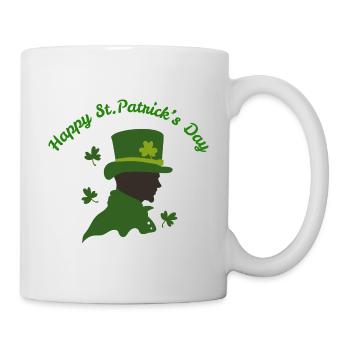 St. Patrick's Day Unisex T-Shirt mit passendem Paar - Tasse - Weiß - Rechts