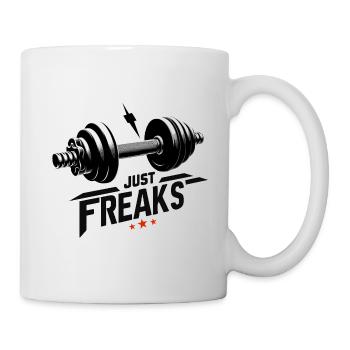 Just Freaks Hanteln Fit Sport Gym - Just Freaks ® - Tasse - Weiß - Rechts