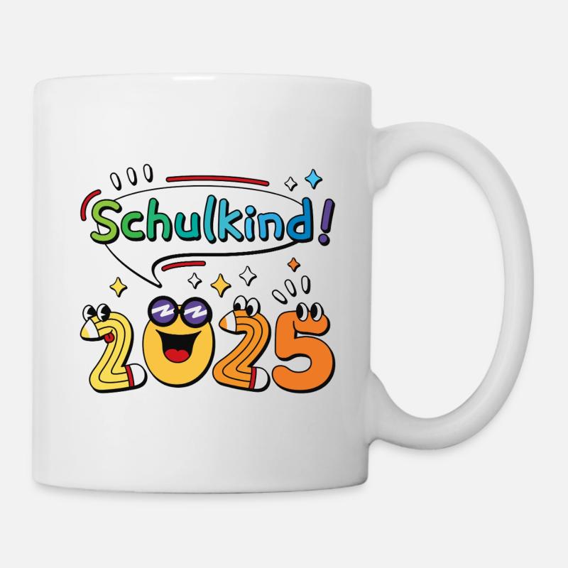 Schulkind 2025 Einschulung Schulanfang - Tasse - Weiß