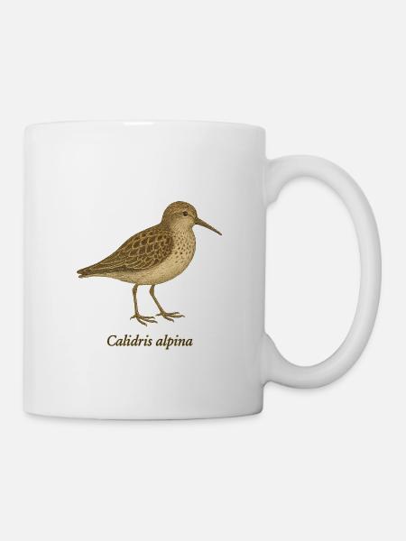 Alpenstrandläufer - Vintage Illustration - Tasse - Weiß