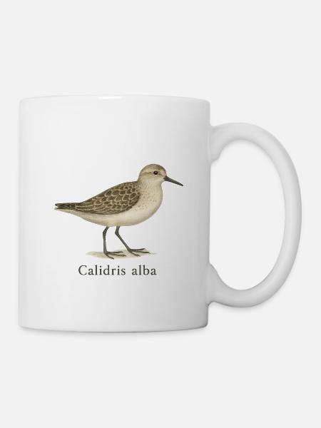 Sanderling – Calidris alba - Tasse - Weiß