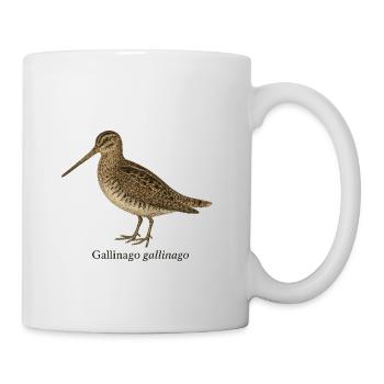 Snipe - Gallinago gallinago - Mug - white - Right