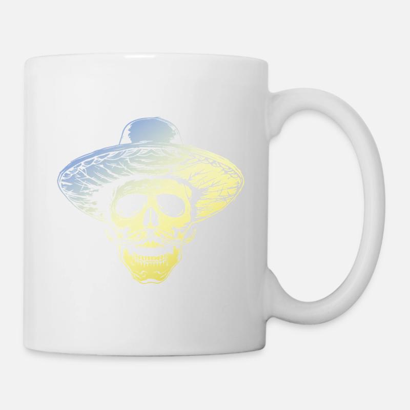 Mexikaner Skull - Tasse - Weiß