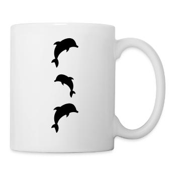 dauphins - Mug blanc - blanc - Droite
