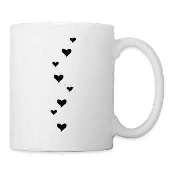 hearts - Tasse - Weiß - Rechts