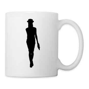 Frau Körper Silhouette Vektor-Design - Tasse - Weiß - Rechts
