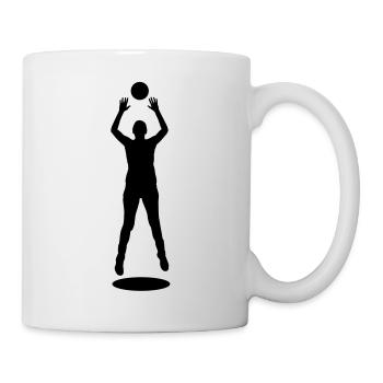 Volleyball Setter Silhouette - Mug - white - Right